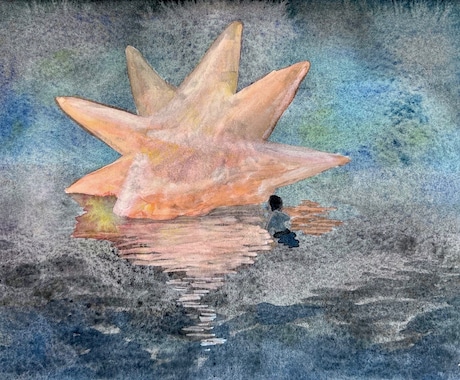 背景少なめ、絵本の1ページのようなイラスト描きます シンプルだけど印象に残る、やさしい水彩イラストを描きます イメージ1
