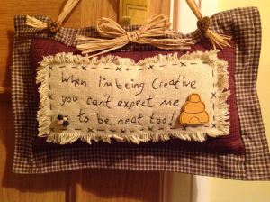 sewing room secrets pillow