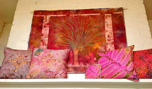 Wallhanging and cushions