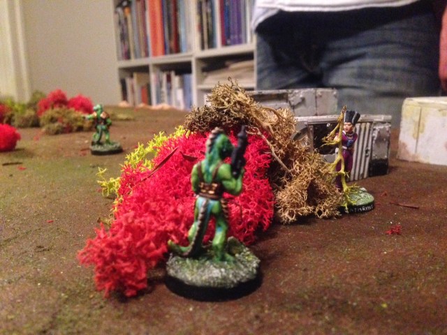 A standoff between Catherine Wheel and Liwarh – second-in-command in the izwahrian group. Sadly Catherine caught a bullet between the eyes.
