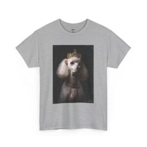 Poodle Dog With crown Tshirt Renaissance Dog Portrait from Photo, Royal Pet King Portrait Painting Art, Portrait Art Design