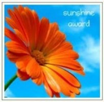 Two times winner of the SUNSHINE Blog Award SUNSHINE award of appreciation