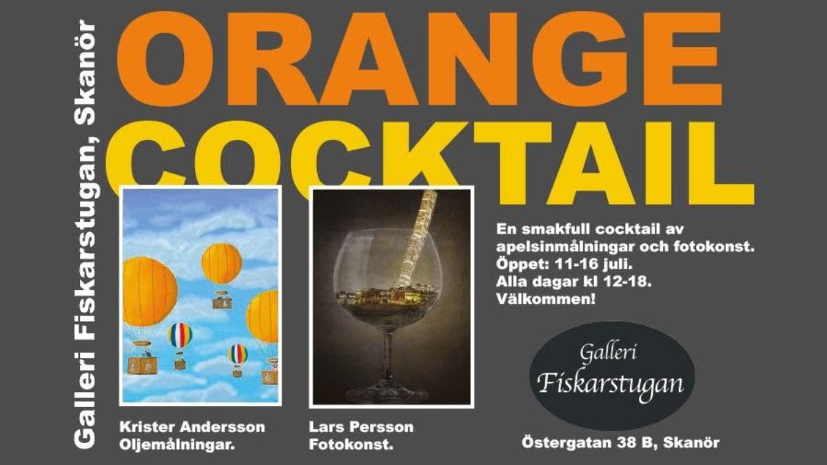 Orange cocktail i Skanör