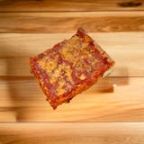 Upside Down Sicilian Pizza Slice