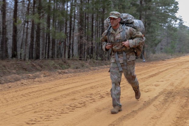 Army Soldier rucking