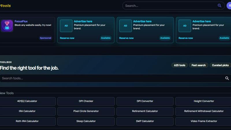 Kody Tools application interface and features