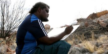 Aboriginal artist Elton Wirri. Photo: Guy Louanglath.