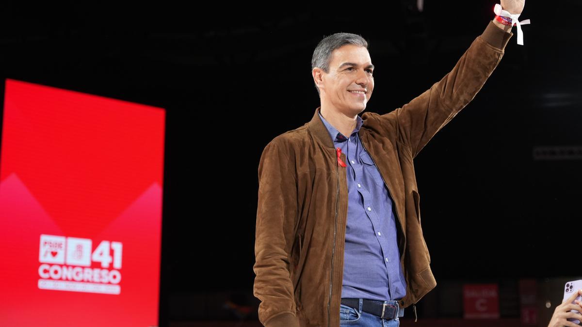 Pedro Sánchez, este domingo en el congreso federal del PSOE