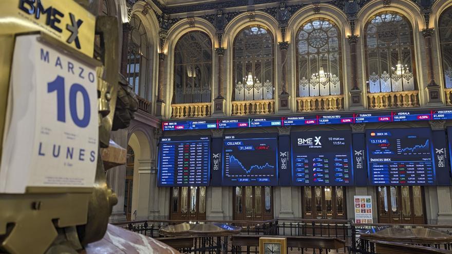 La bolsa pierde el 1,32 % al cierre por los aranceles de EE.UU y la caída de Wall Street