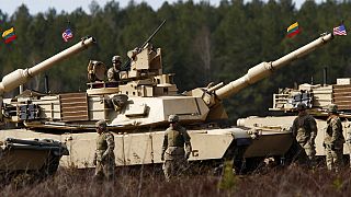 ABD'nin ürettiği  M1A1 Abrams tankları