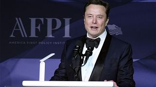 Elon Musk geçtiğimiz Kasım ayında America First Policy Institute galasında. 