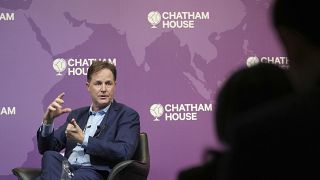 Meta Küresel İlişkiler Başkanı Nick Clegg, Eylül 2024'te Londra'da konuşuyor.