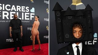 Grammys 2025: As redes sociais reagem aos looks escandalosos de Bianca Censori e Jaden Smith