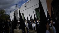 Penitentes de la Semana Santa española. 