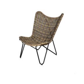 Wakefield vlinderstoel Belize bruin wicker