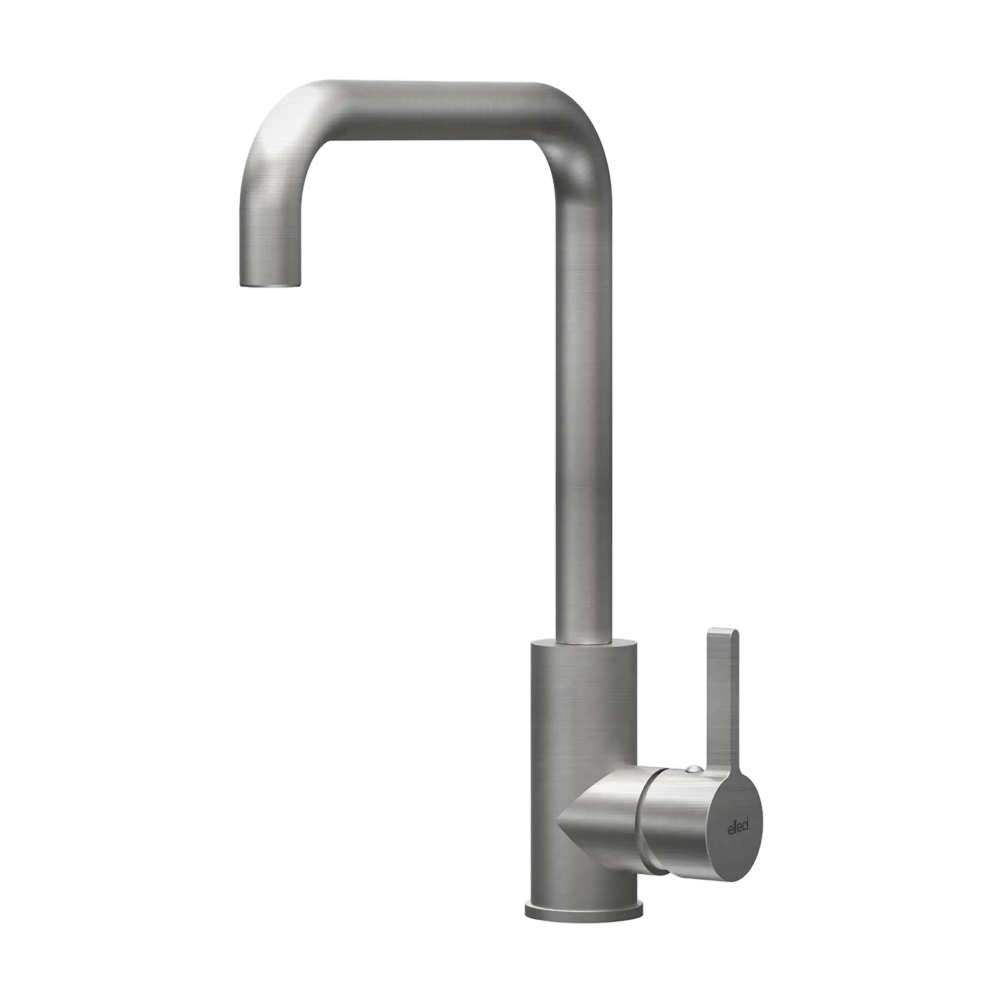 Elleci Miscelatore lavello cucina monocomando con canna girevole finitura inox | Drive Elleci Miscelatore lavello cucina monocomando con canna girevole finitura inox | Drive