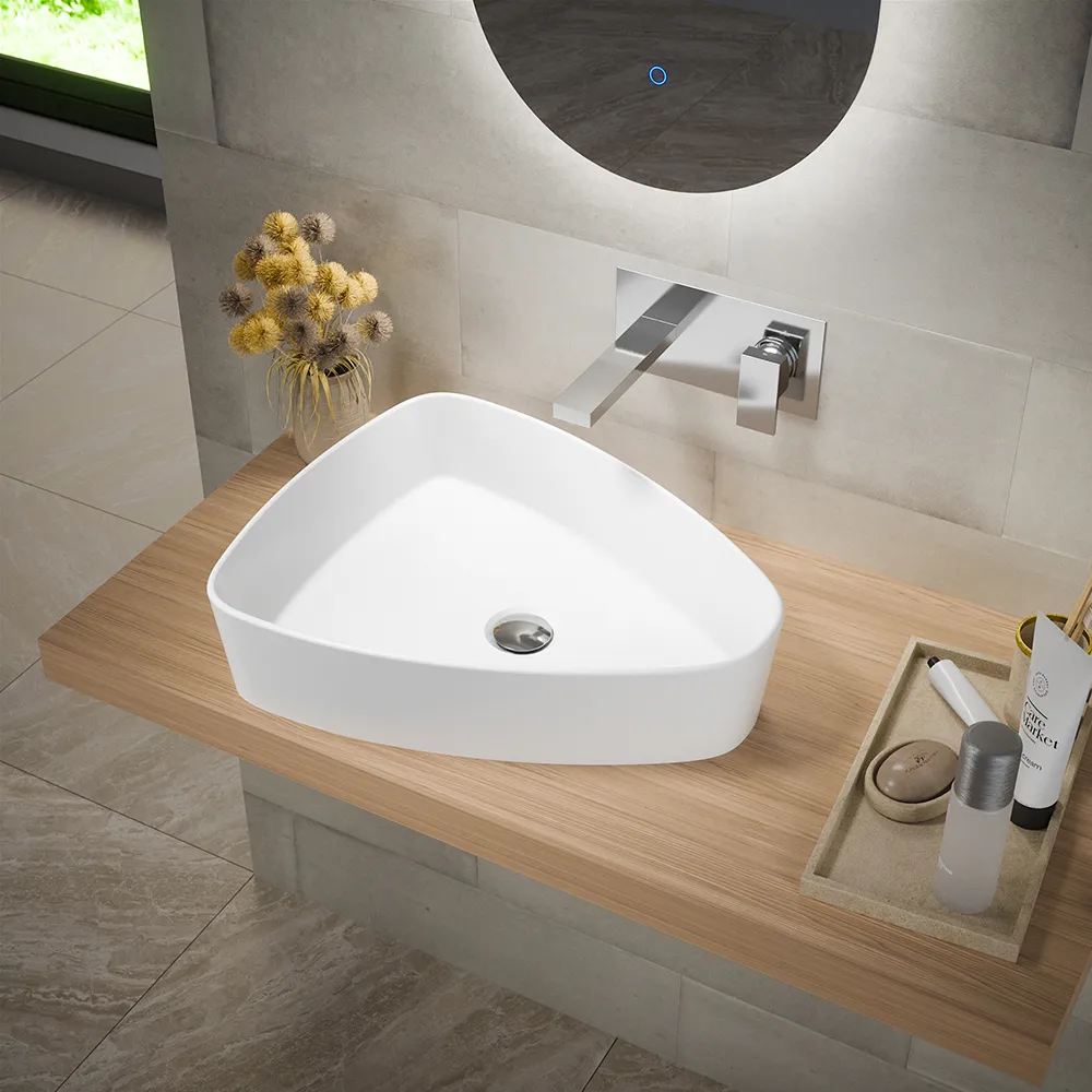 Lavabo da appoggio ovale 50x41x12 cm Bianco Lavabo da appoggio ovale 50x41x12 cm Bianco