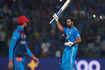 World Cup 2023 action in images: Rohit Sharma hits record WC century as India win by 8 wickets against Afghanistan