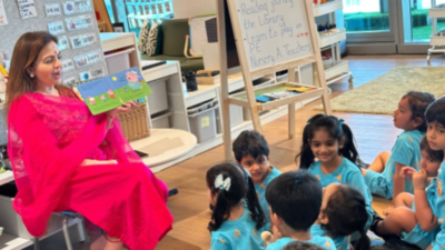 Nita Ambani turns story teller at grandson Prithvi and Jeh Ali Khan's school