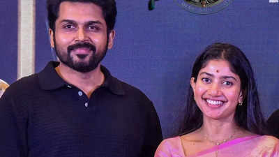 Karthi and Sai Pallavi share respect for each other at the 'Thandel' Tamil trailer launch; fans expect a possible collaboration