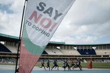 Kenyan runners at a meet in Nairobi in 2018. 