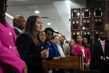 Melissa Aviles-Ramos was announced as the new schools chancellor at the Bronx School for Law, Government and Justice on Wednesday.