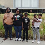 Raven Echols, 37, center left, said her school-age children are growing restless while their North Carolina schools remain closed. She said she may send them to Georgia so they don’t fall behind.