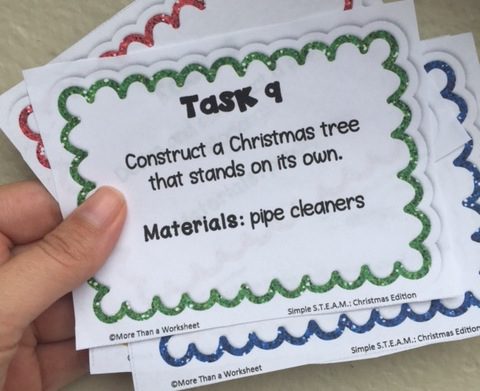 Christmas STEM task cards