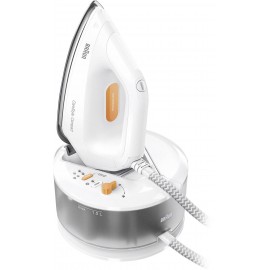 Braun IS 2132 WH 0128804000 Gőzölős vasaló 2400 W Fehér, Narancs