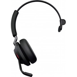 Jabra Evolve2 65 monaural On Ear headset Bluetooth® Mono Fekete Hangerő szabályozás, Elemtöltés kije 2. kép