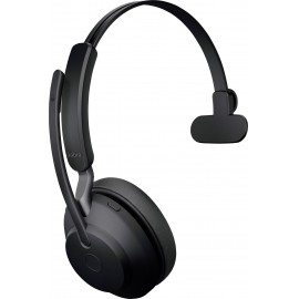 Jabra Evolve2 65 monaural On Ear headset Bluetooth® Mono Fekete Hangerő szabályozás, Elemtöltés kije 4. kép