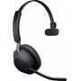 Jabra Evolve2 65 monaural On Ear headset Bluetooth® Mono Fekete Hangerő szabályozás, Elemtöltés kije 5. bélyegkép