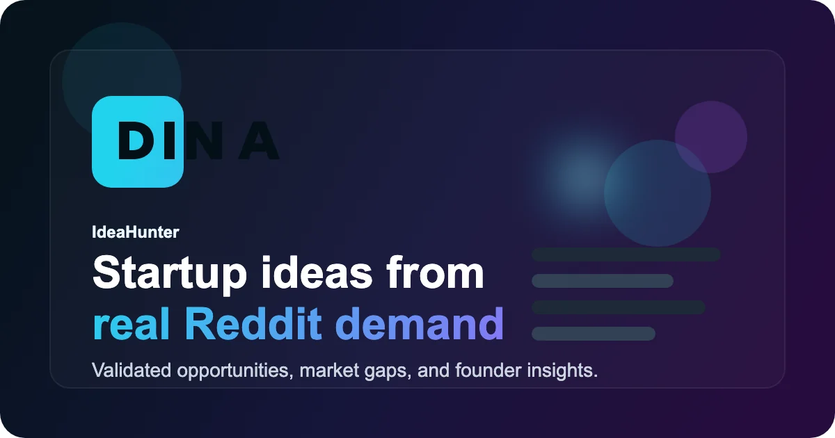 IdeaHunter – IdeaHunter finds demand-backed app ideas with pain, scope, and monetization.