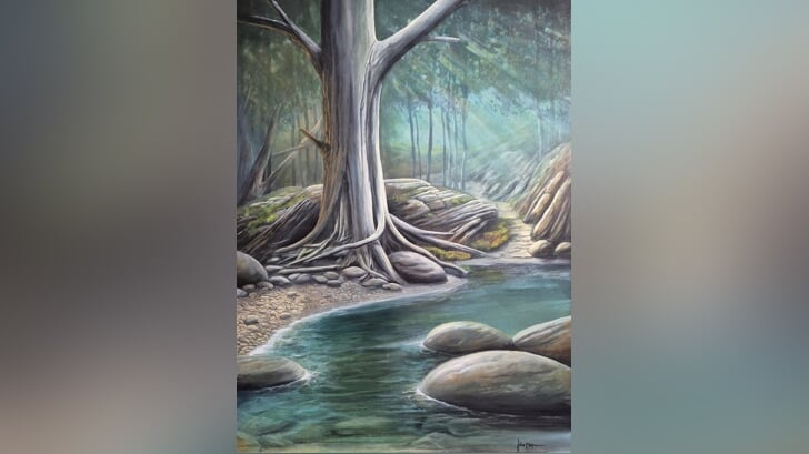 'Mystic Woods 2', werk van Joke Meijran. Eigen foto