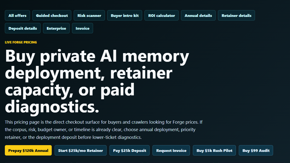 Forge Enterprise AI Memory Deployment