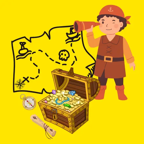 Pirate Treasure Hunt Problem for Nested Loops