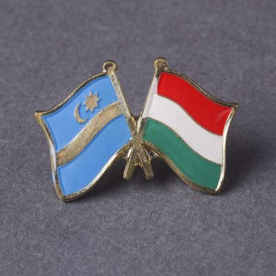 Székely - magyar páros zászló jelvény