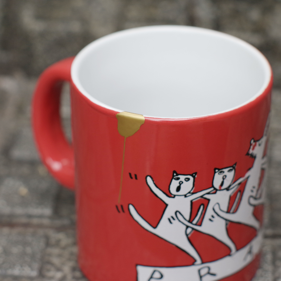 マグカップの欠けとひび