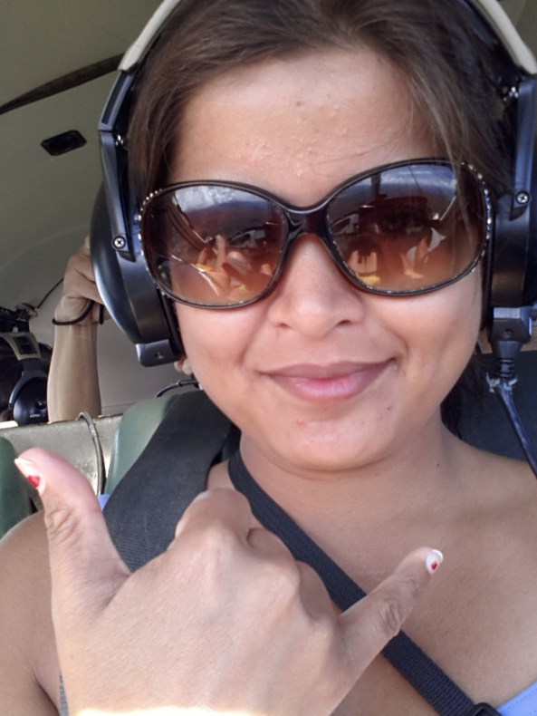 Who is all set for a volcanic helicopter tour...me me me ...stay tight we are just about to leave...
