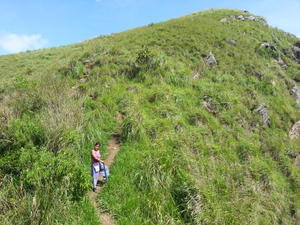 Is that me trying to climb this Mini Adams peak - yes you are right, its me trying my best...lol