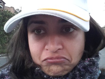 Yes, that's me sad and cold in the morning when I missed my station :(