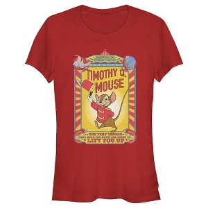 Junior's Women Dumbo Timothy Q. Mouse Circus Poster T-Shirt - 1 of 4