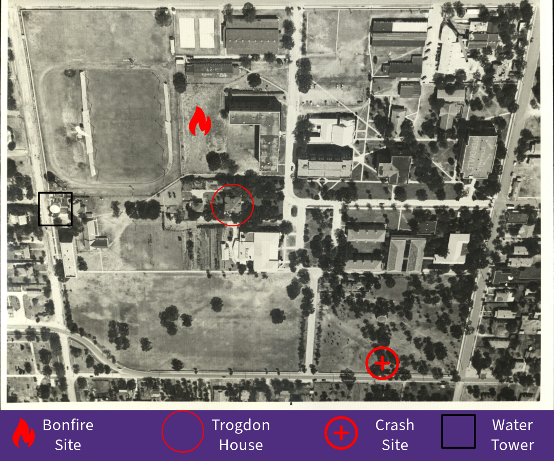 Map of the 1939 Bonfire Incident
