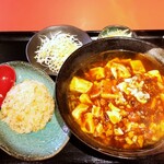味の譚 - 麻婆麺セット840円