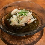Tokyo Washoku Rikuu - 香住蟹と岩もずくの三杯酢