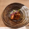 公のり - 料理写真:▷前菜
◯うざく（三河産うなぎ使用）
見た目涼しい感じの一品、、、と思ってたら
このうなぎ、熱々だったので
食べてみてビックリしたよねえ～❕
熱々の美味しい鰻。