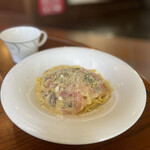 Bank - コッテリ味のクリーム系パスタまた食べたくなる味