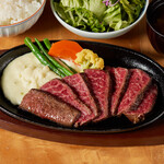 赤身の鉄板焼き御膳（120g）