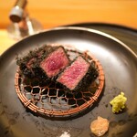 東京肉しゃぶ家 - 但馬玄くり、竹炭のパン粉かつ