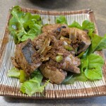 そば処 田中屋 - 「かつおにんにくソテー」